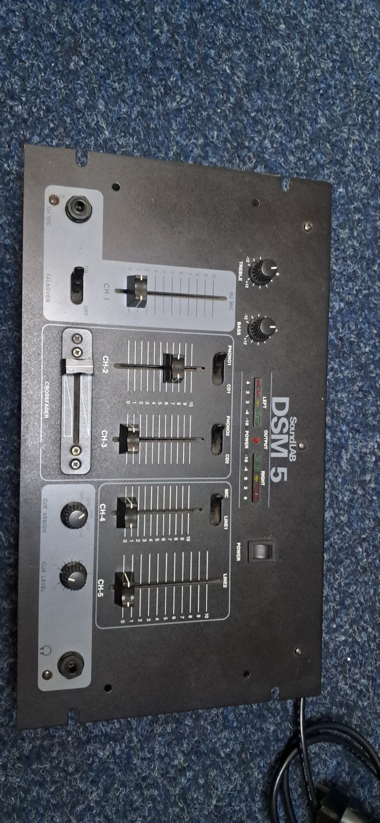 Soundlab DSM 5 DJ Mixer - 5 kanalen, Muziek en Instrumenten, Mengpanelen, Ophalen, Gebruikt, 5 tot 10 kanalen, Microfooningang