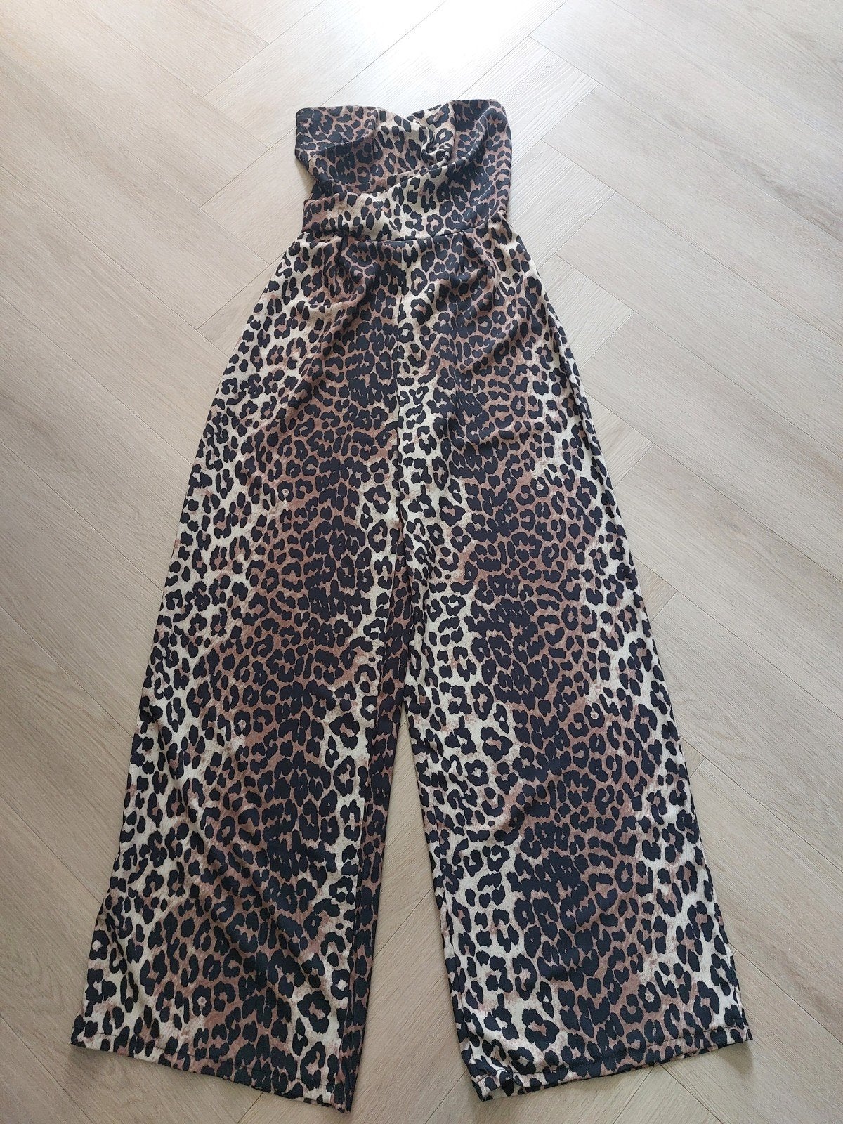 Leopard print strapless jumpsuit van Most Wanted maat M, Kleding | Dames, Maat 38/40 (M), Meerkleurig, MW, Ophalen of Verzenden