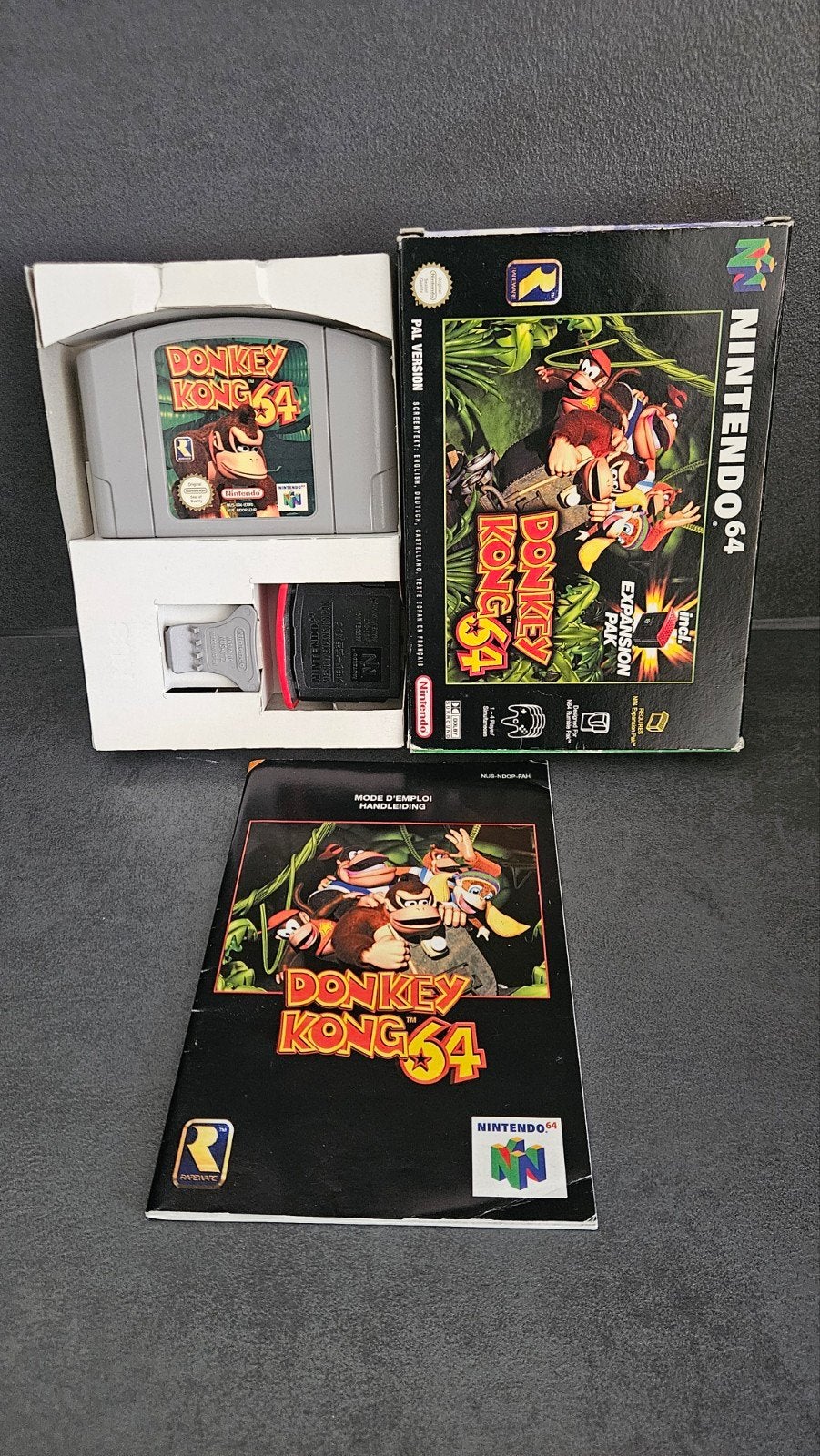 Donkey Kong 64 N64 Compleet in Doos (CIB) met Expansion Pak, Spelcomputers en Games, 1 speler, Ophalen of Verzenden, Zo goed als nieuw