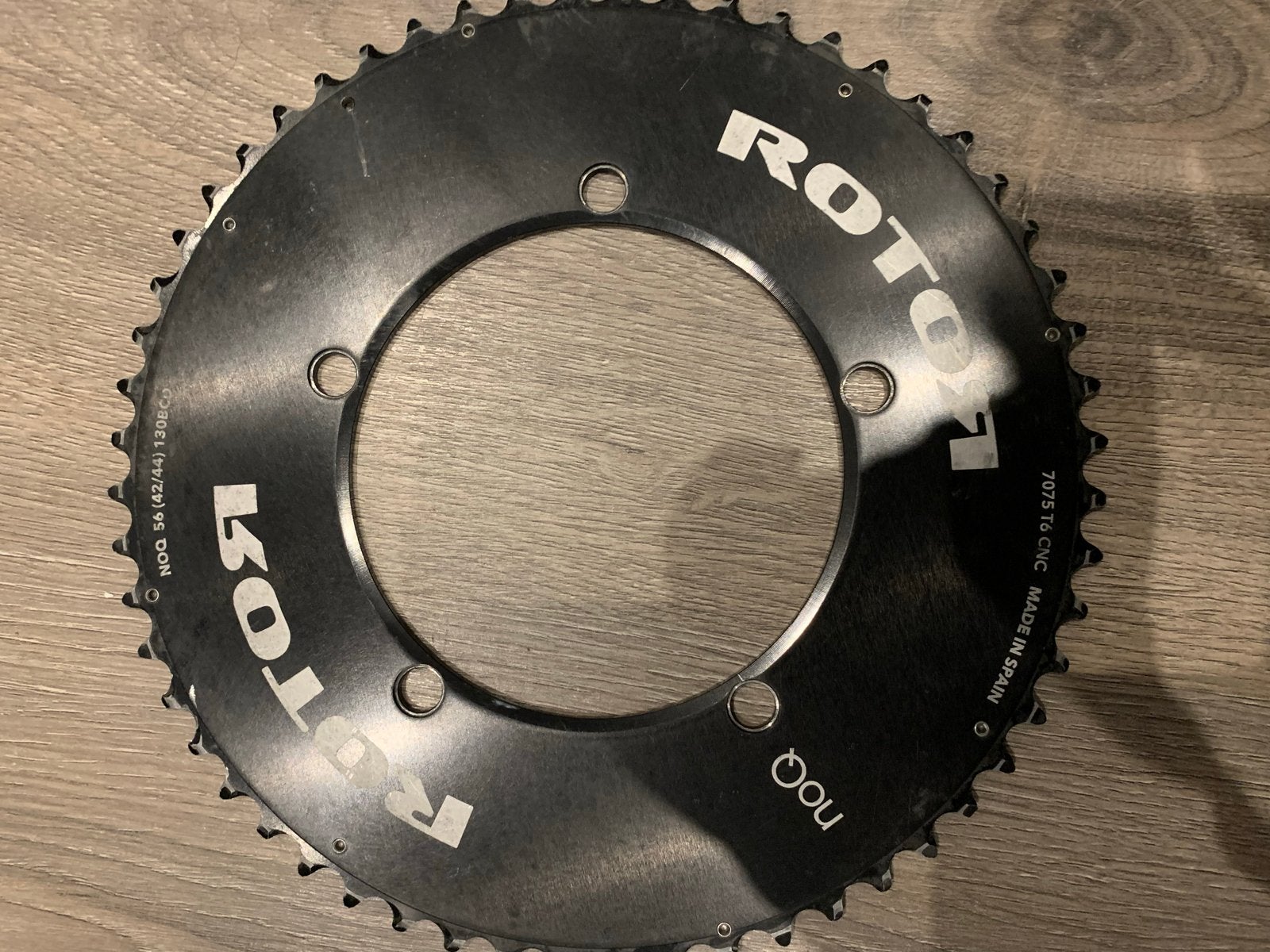 Rotor noQ 56T kettingblad voor tijdrit/triatlonfiets, Ophalen of Verzenden, Zo goed als nieuw, Derailleur of Ketting, Tijdrit-/triatlonfiets