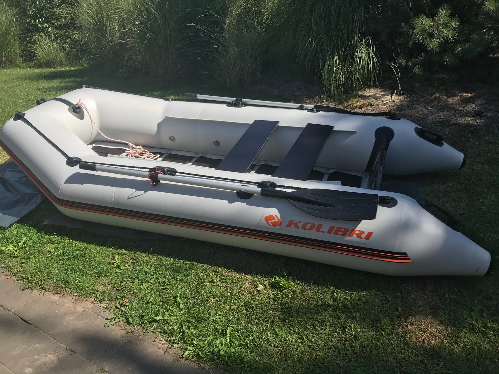 Kolibri KM-330 rubberboot – Zeer nette staat – Compleet, Watersport en Boten, Ophalen, Overige brandstoffen, Peddels, Hout