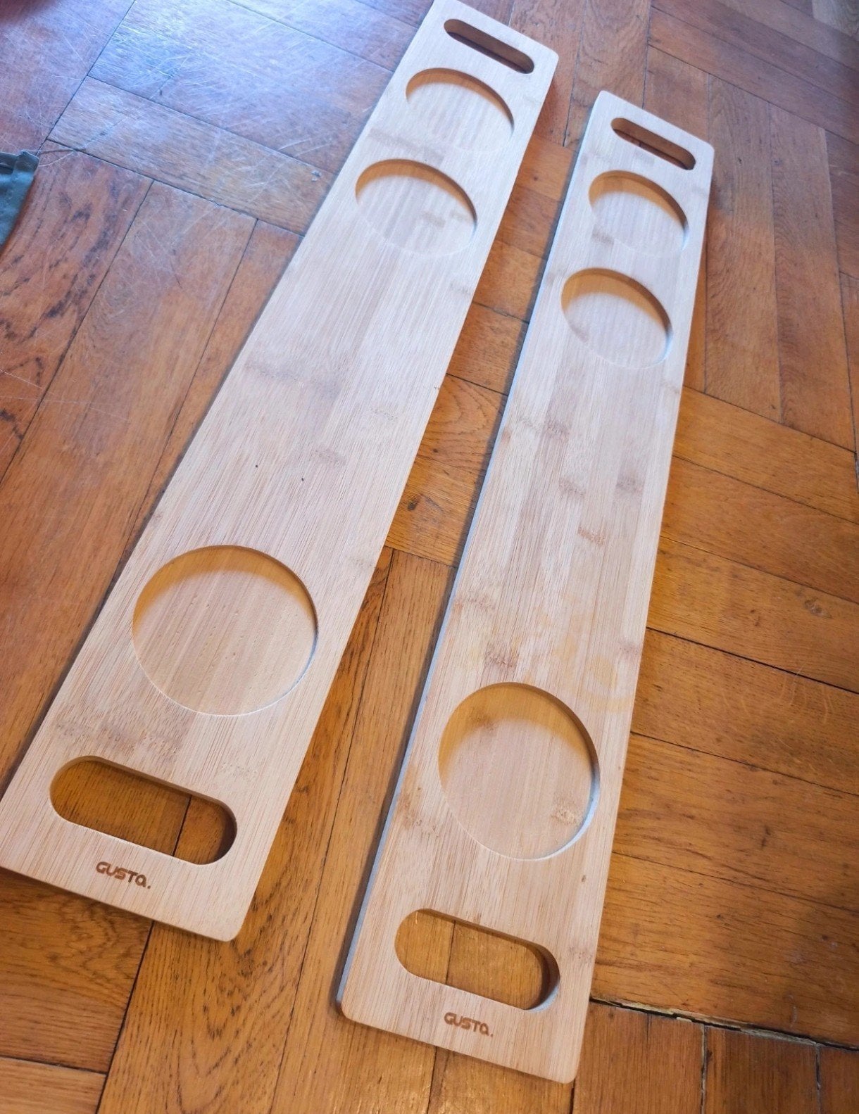 Gusta bamboe serveerplanken (2 stuks) - 75 cm, Ophalen
