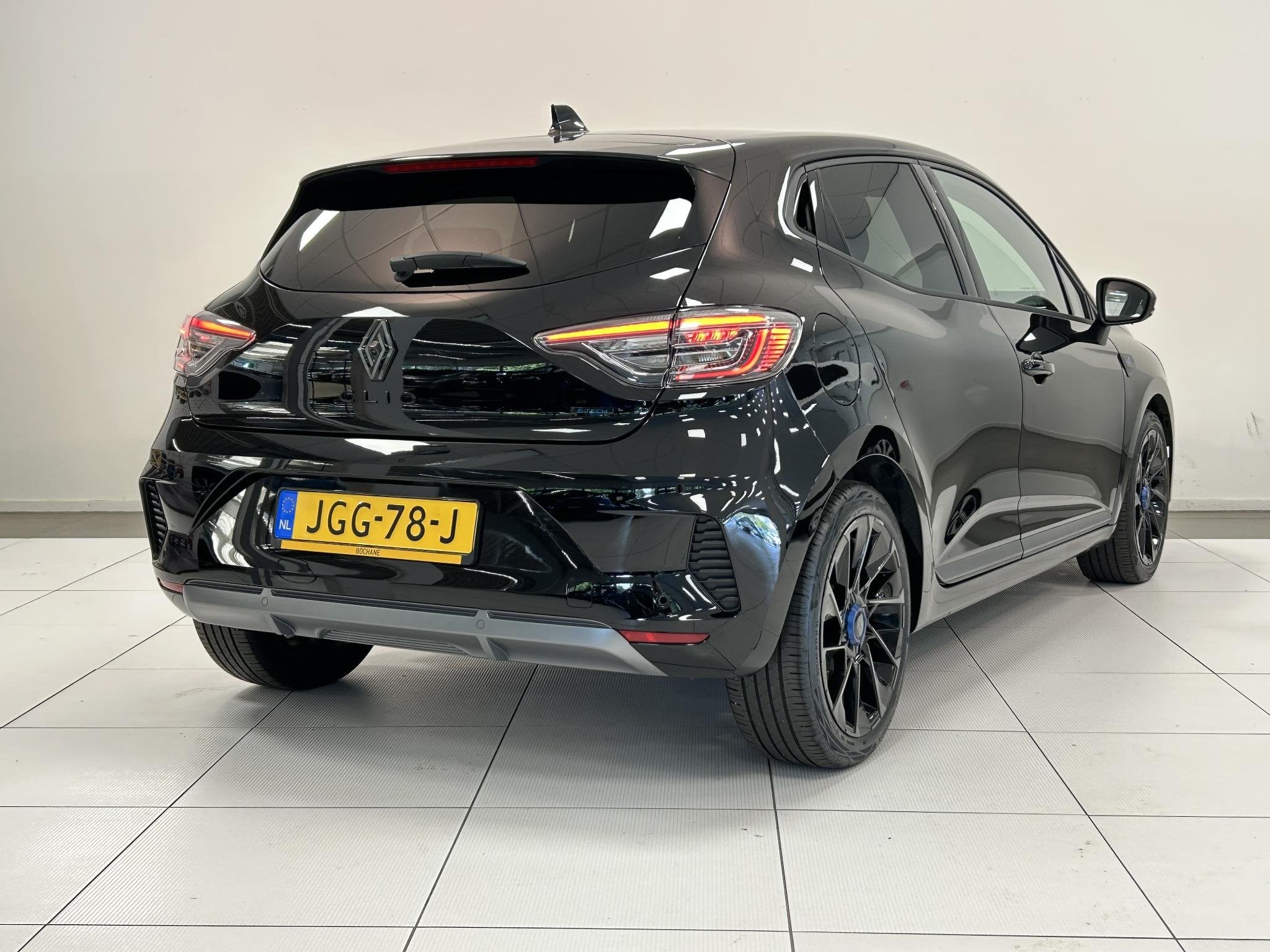 Renault Clio 1.6 E-Tech Full Hybrid 145 esprit Alpine | Adap, Auto's, Gebruikt, Met garantie (alle), Leder en Stof, Zwart