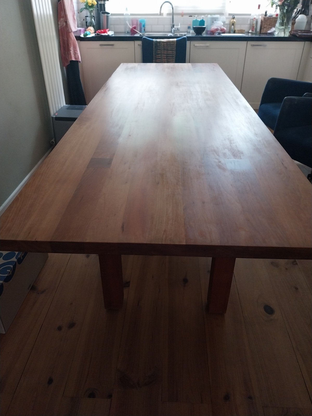 Design eetkamertafel Riva 1920, Ophalen, Gebruikt, 200 cm of meer, 50 tot 100 cm