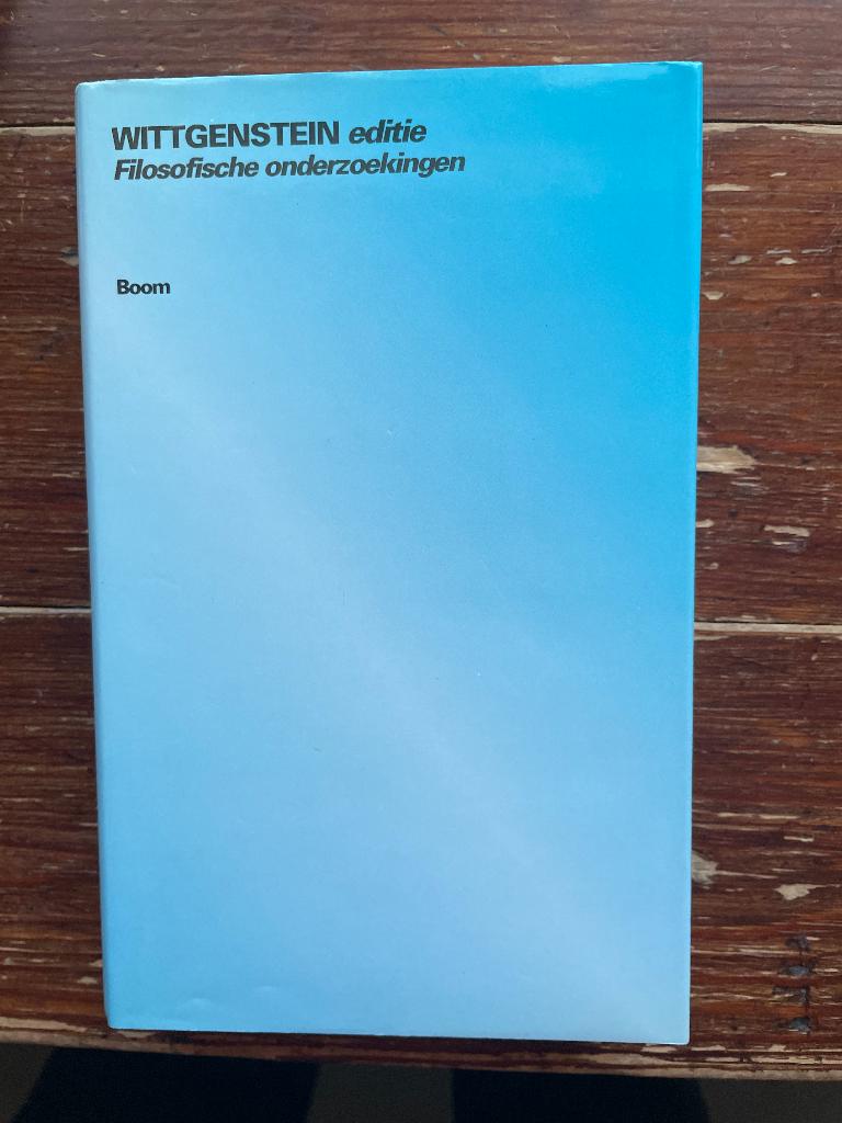 Wittgenstein Filosofische onderzoekingen 1992, Gelezen, Wittgenstein, Ophalen of Verzenden, Algemeen