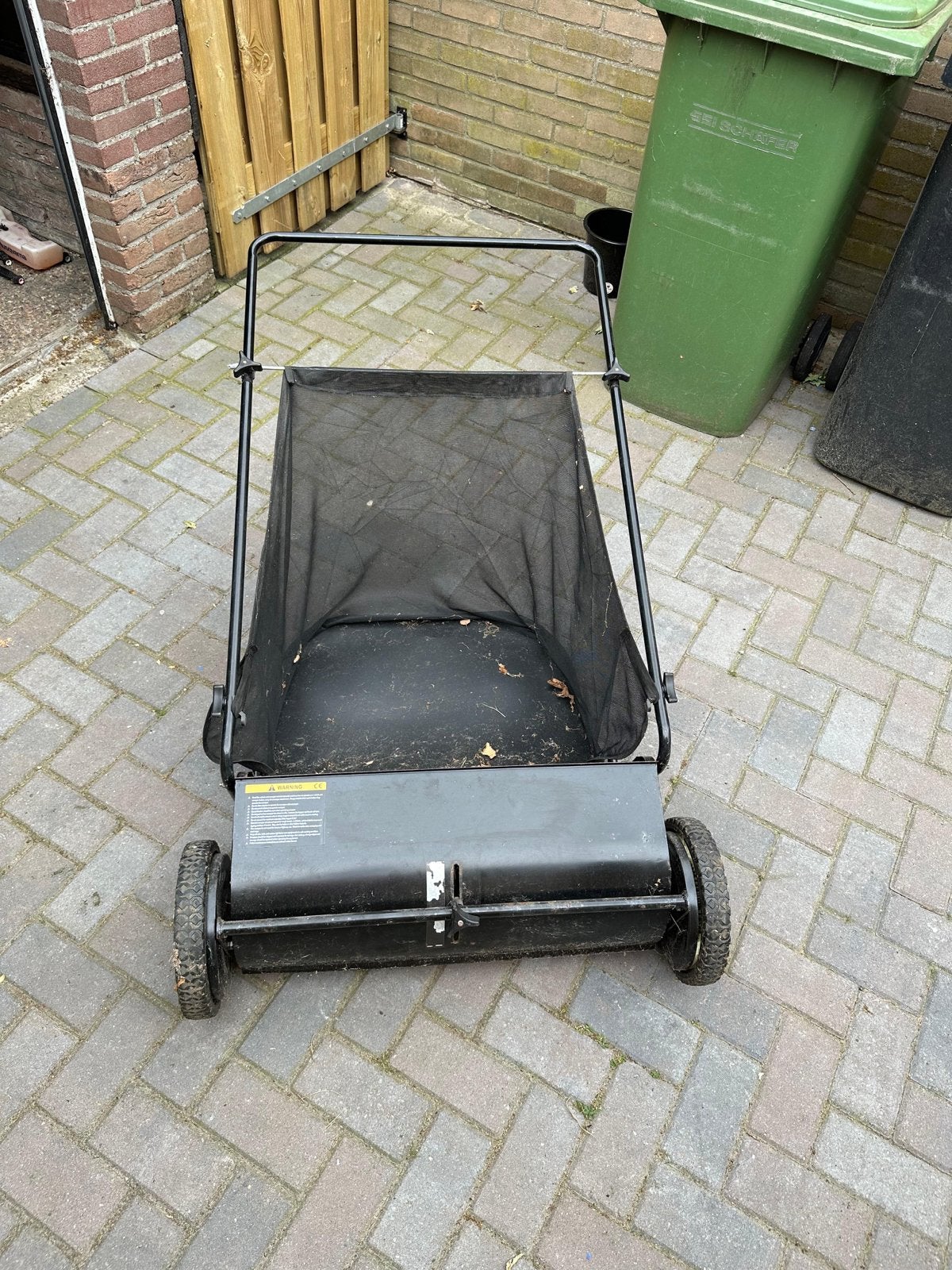 VEVOR Duw Grasmaaier Veegmachine 26 inch Blad- & Grasvanger, Ophalen, Cirkelmaaier, Gebruikt, Handgrasmaaier