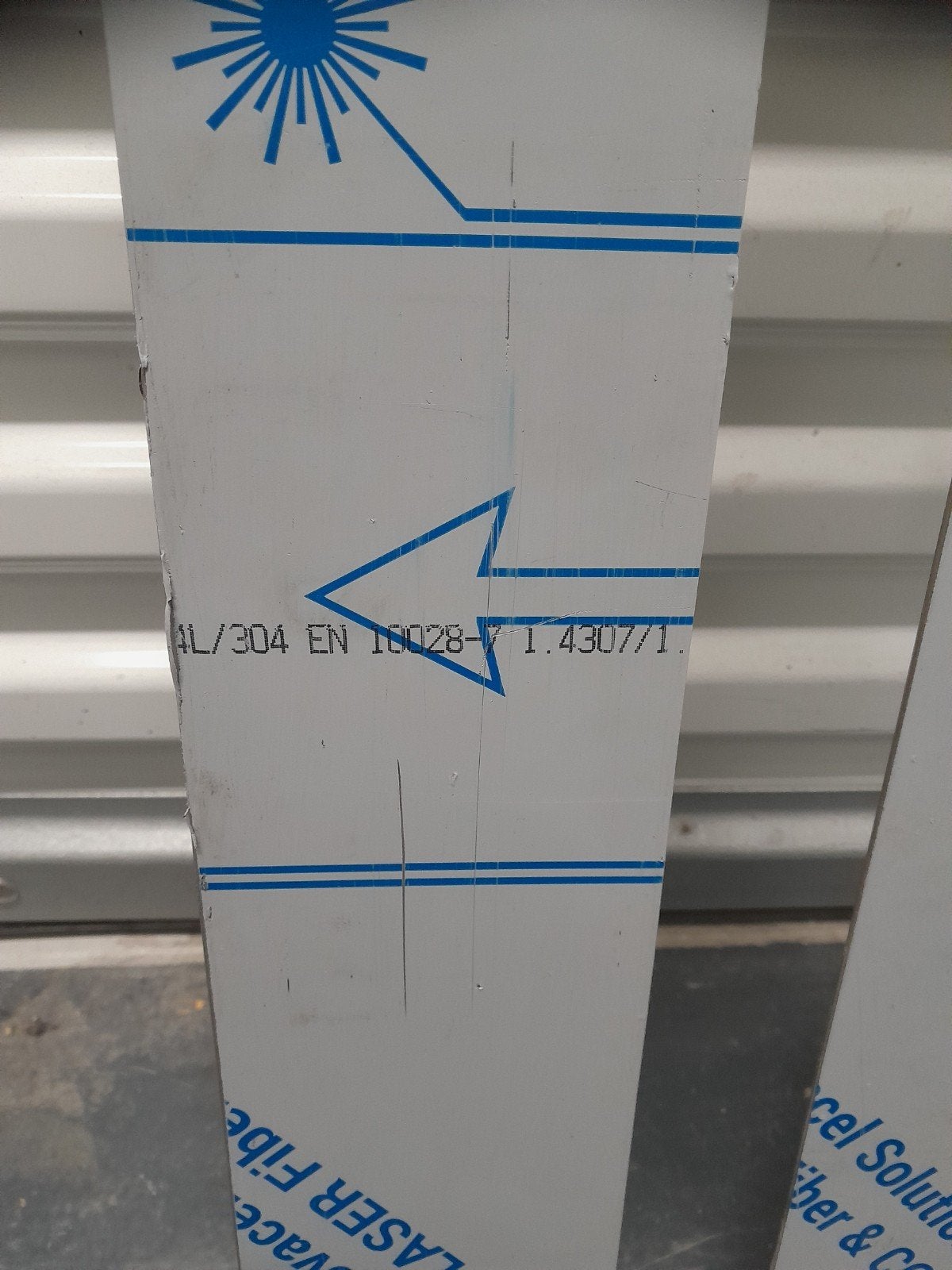RVS Strip Strook Platte plaat 1 mtr  10 cm  2 mm, Ophalen, Nieuw, Overige metalen