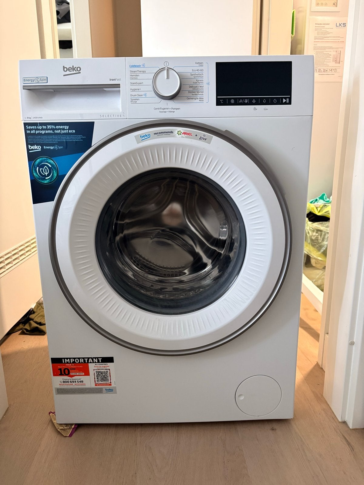 Beko OWM 8126 A Wasmachine - 8 kg, Energieklasse A, Ophalen, 1200 tot 1600 toeren, 8 tot 10 kg, Nieuw
