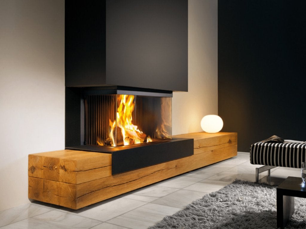 Kalfire W90/47S - Houthaard 3-zijdig, Ophalen of Verzenden, Nieuw, Inbouwhaard, Houthaard