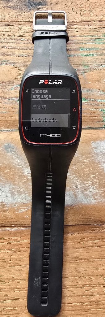 Polar M400 GPS sporthorloge + Polar Loop activity tracker, Zwart, Zo goed als nieuw, Waterdicht, Conditie