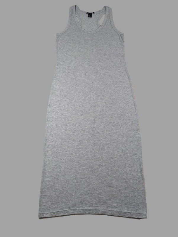 H&M Maxi jurk | S | Grijs | Racerback tank dress, H&M, Ophalen of Verzenden, Zo goed als nieuw, Maat 36 (S)