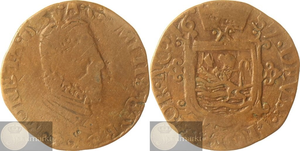 Reckheim - Oord 1657 'Ferdinand' - VARIANT, Postzegels en Munten, Munten | Nederland, Ophalen of Verzenden, Vóór koninkrijk, Overige waardes