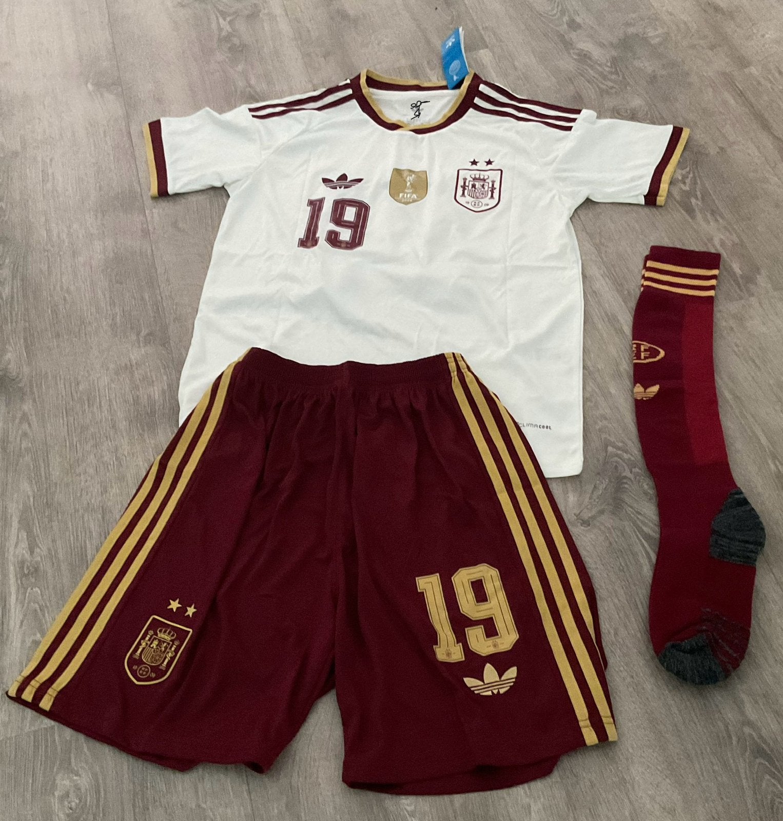 Spanje tenue nieuw lamine yamal kindermaten, Maat XS of kleiner, Ophalen of Verzenden, Nieuw, Set