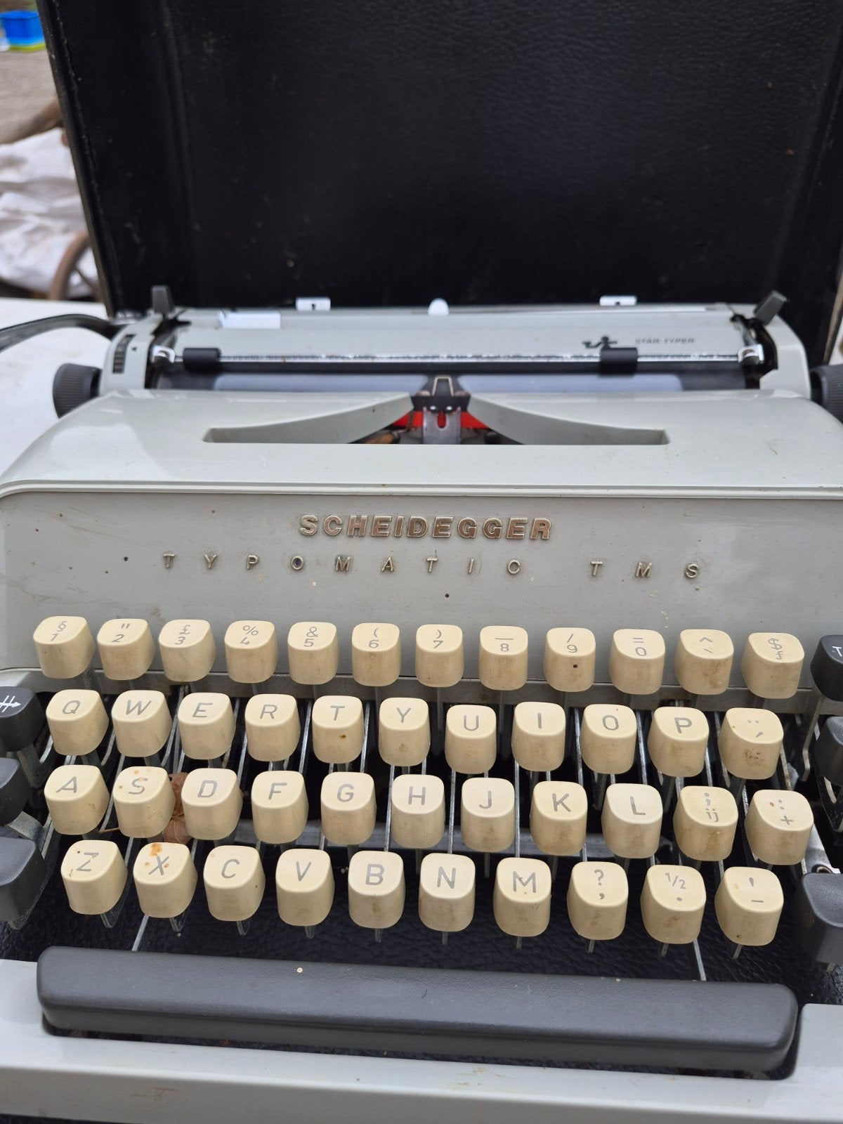 Typemachine scheidegger typomatic tms, Ophalen of Verzenden, Gebruikt