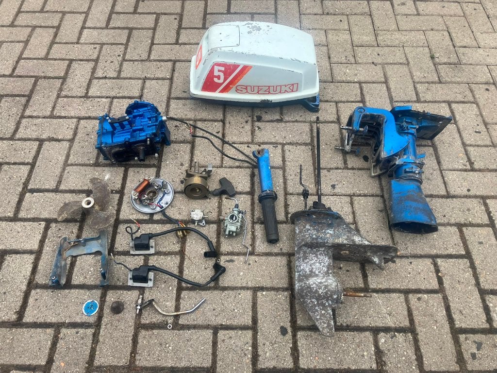 Suzuki 5 en 6 pk 2 takt buitenboordmotor onderdelen, Ophalen of Verzenden, Gebruikt, Motor en Techniek