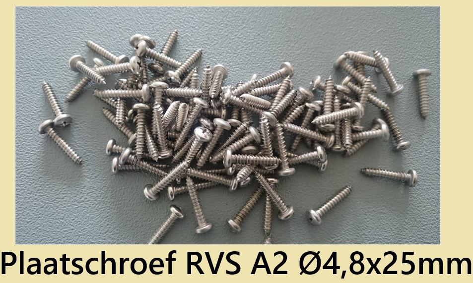 Nieuwe RVS Zelftappers & (Torx) plaatschroeven. Vanaf € 0,03, Schroeven, Nieuw, Ophalen of Verzenden, Minder dan 50 mm