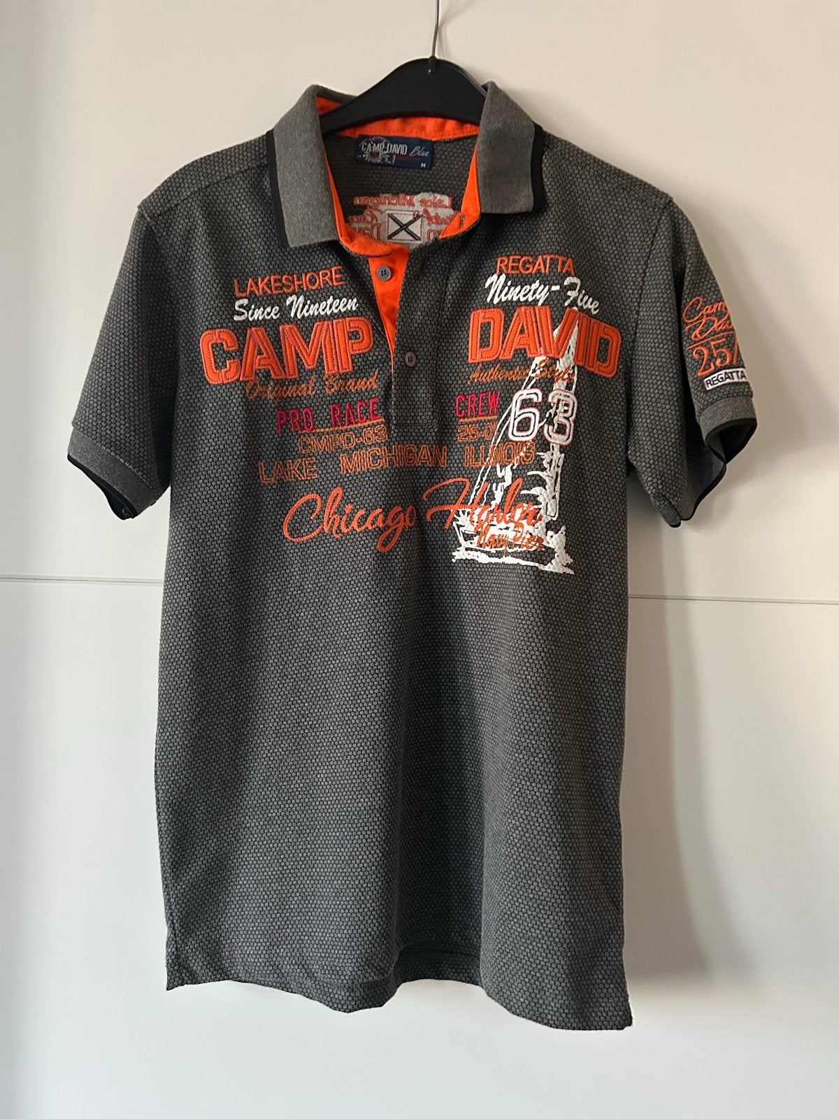 Camp David Polo Shirt Maat M - Zo goed als nieuw, Ophalen of Verzenden, Zo goed als nieuw, Maat 48/50 (M), Grijs