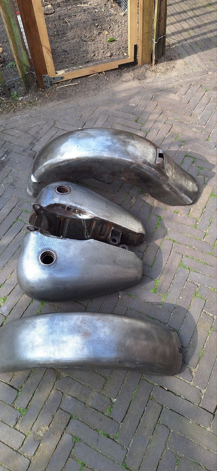 Custom Spuitset Harley Davidson evo softail, Motoren, Onderdelen | Harley-Davidson, Ophalen of Verzenden