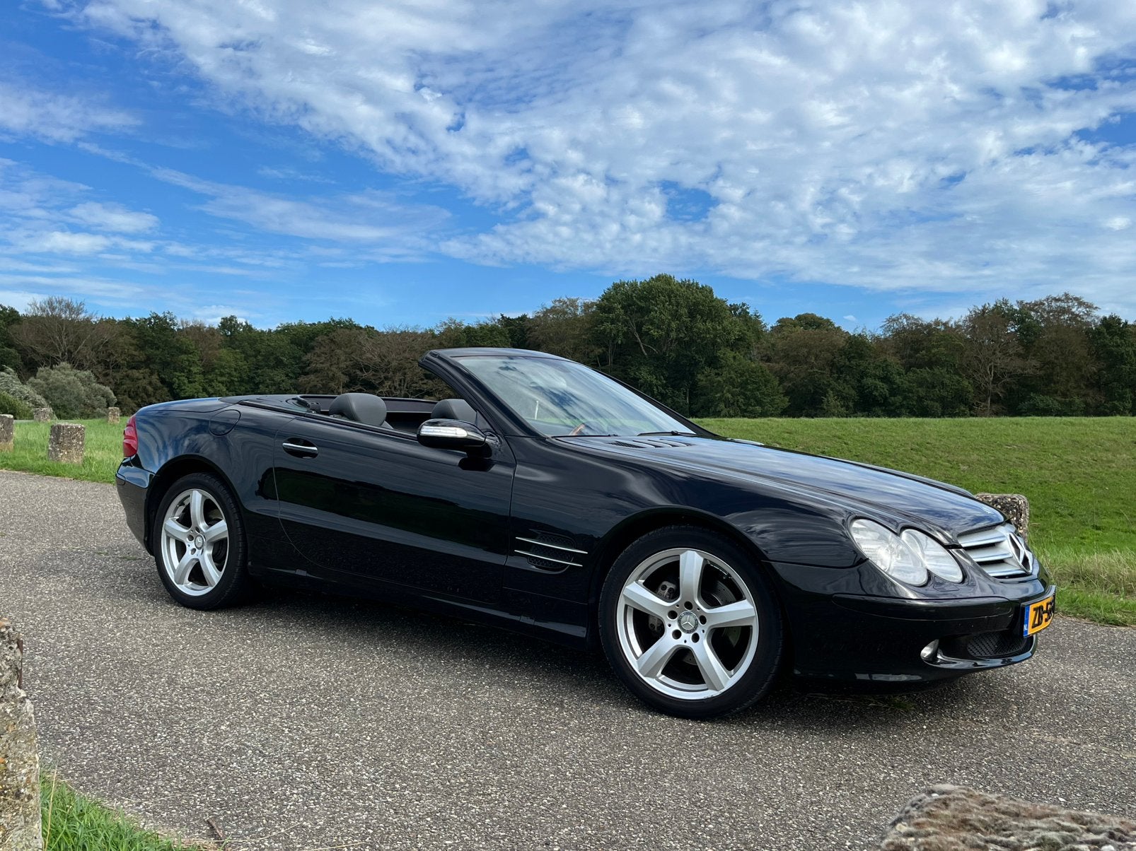 Mercedes-Benz SL350 3.7 Roadster, Automaat, Achterwielaandrijving, Cabriolet, Zwart