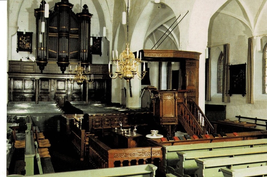 Amerongen, interieur Kerk, Ophalen of Verzenden, Ongelopen, Utrecht