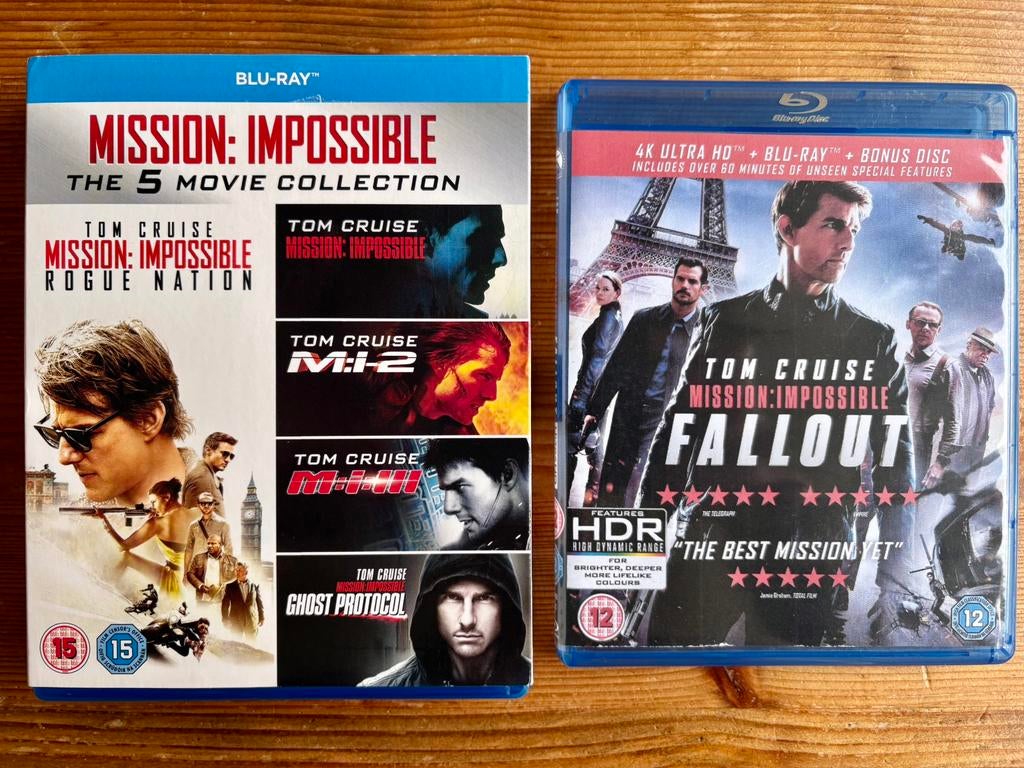 Bluray: Mission Impossible 1-6 (lees ajb), Ophalen of Verzenden, Zo goed als nieuw, Actie