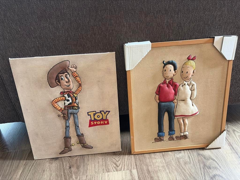 Handgemaakte Disney Schilderijen - Woody, Buzz, Knorretje, P, Ophalen