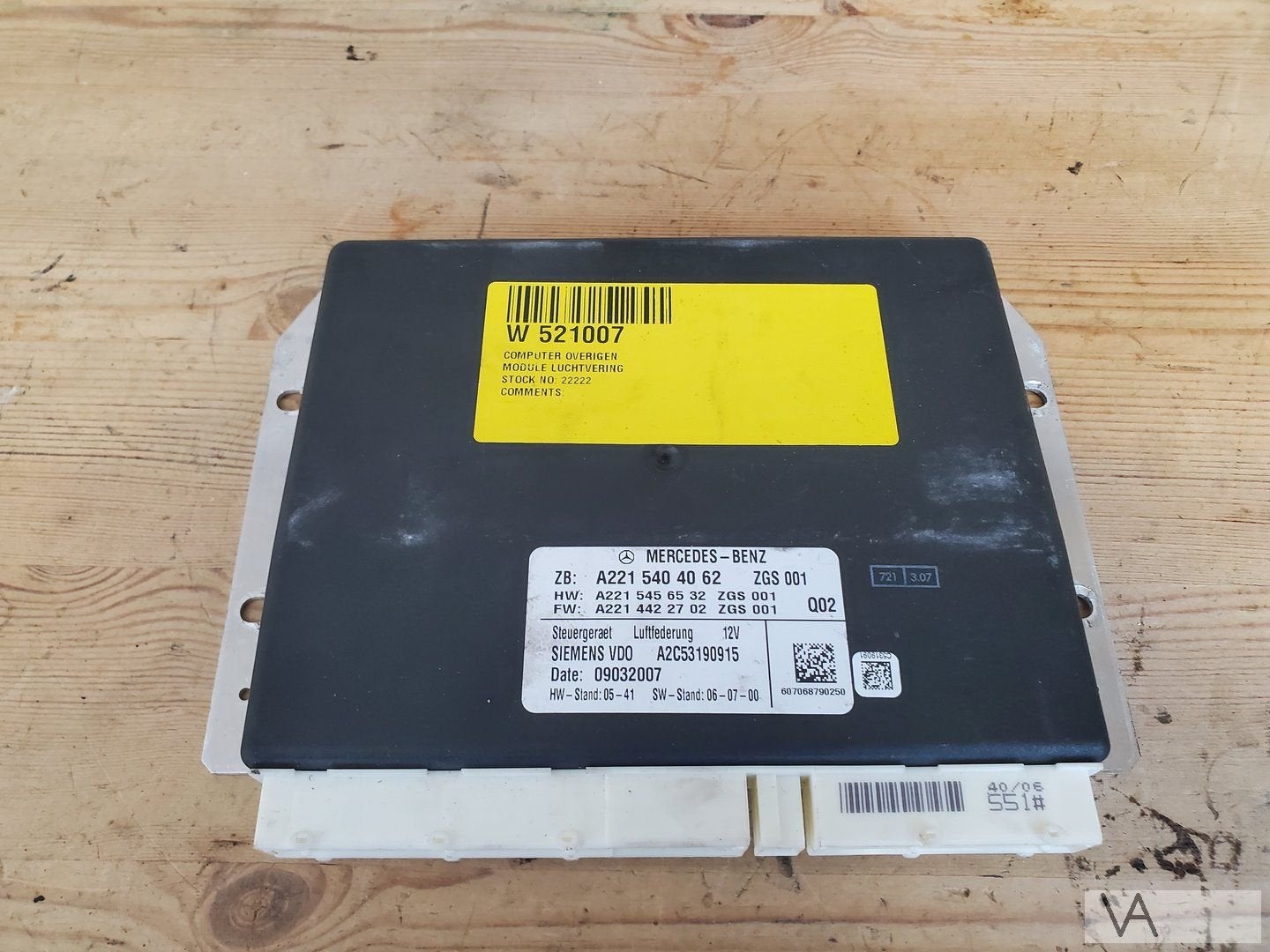Mercedes S klasse W221 2005 - 2013 module luchtvering €50, Gebruikt, -, Ophalen of Verzenden, -