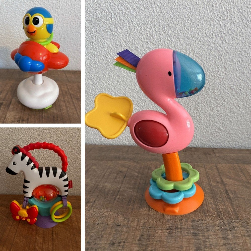 Fisher-Price & Chicco stoelzuiger met zuignap. Zie FOTO's., Ophalen of Verzenden, Zo goed als nieuw, Overige typen