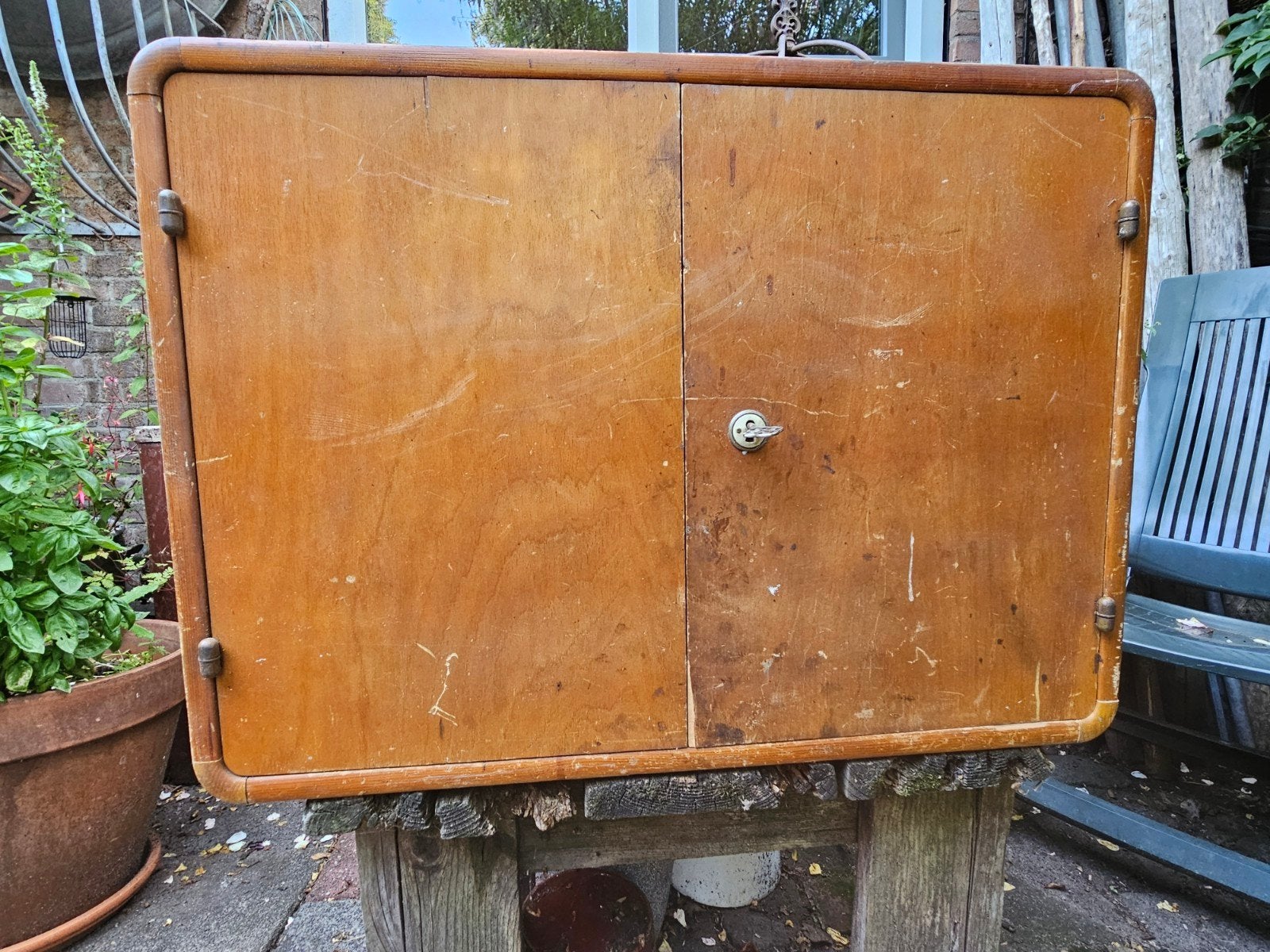 Vintage Bonum gereedschaps kastje uit jaren '50/'60 met sleu, Ophalen