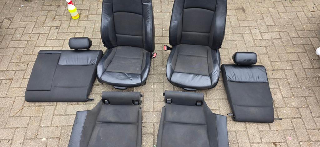 BMW E92 Interieurset Halfleer - Voorstoelen en Achterbank, Ophalen, Gebruikt, BMW