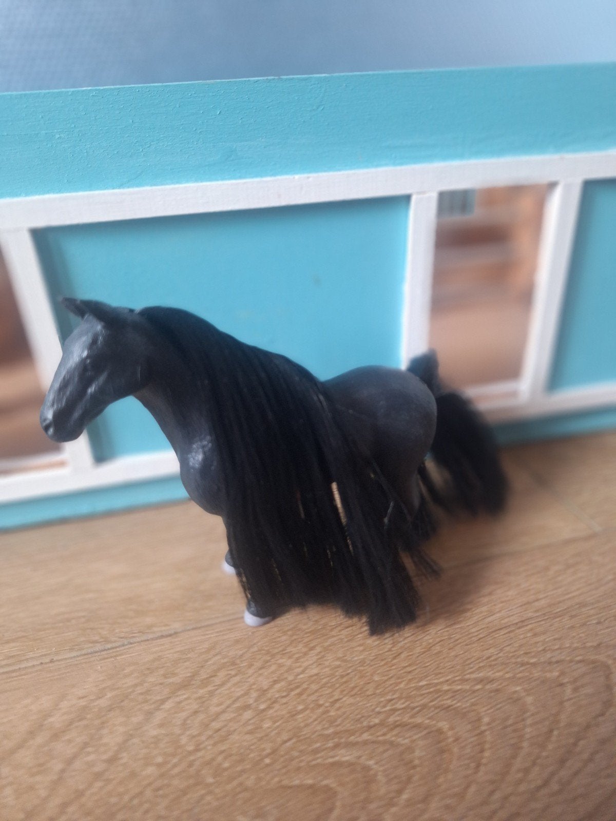 5. Schleich zwarte criollo merrie set 42581, Ophalen of Verzenden, Zo goed als nieuw, Paard, Beeldje of Figuurtje