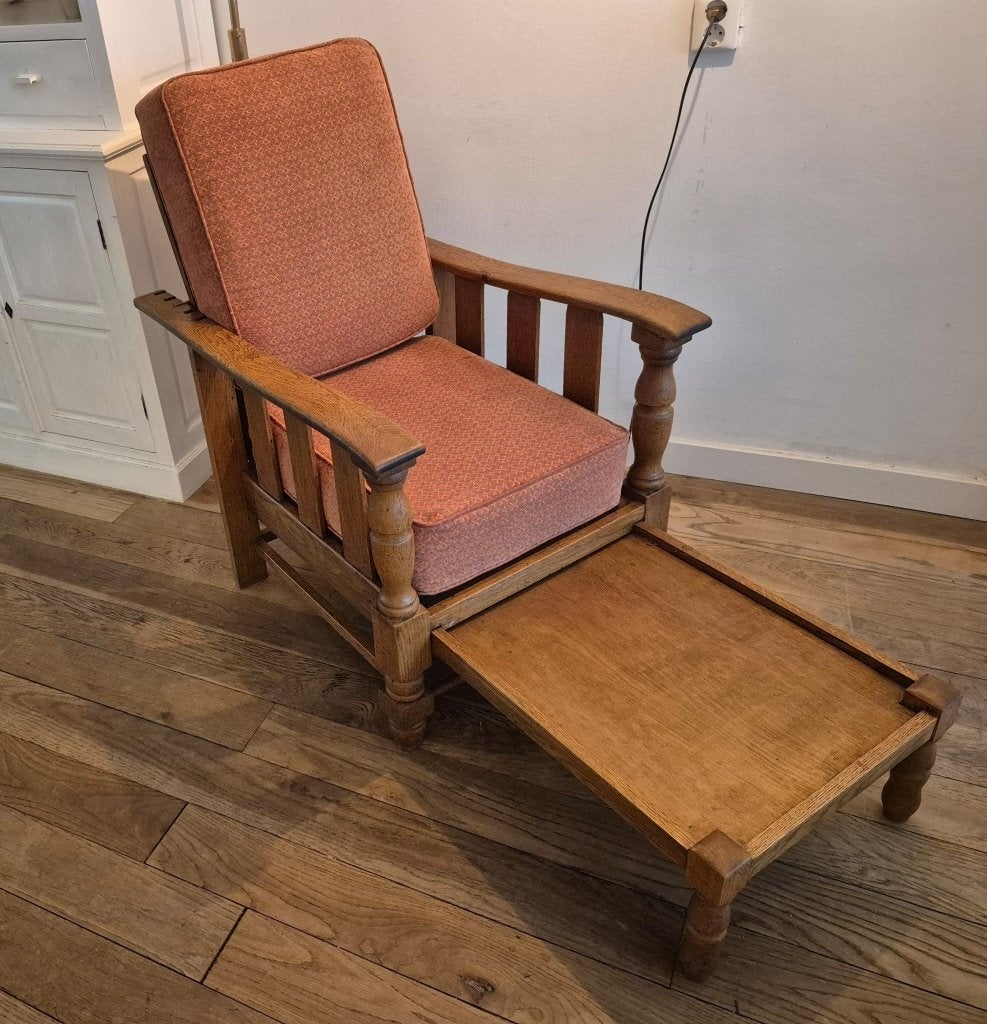 USA Morris chair Mission Rittercraft Arts & Crafts rookstoel, Antiek en Kunst, Ophalen of Verzenden