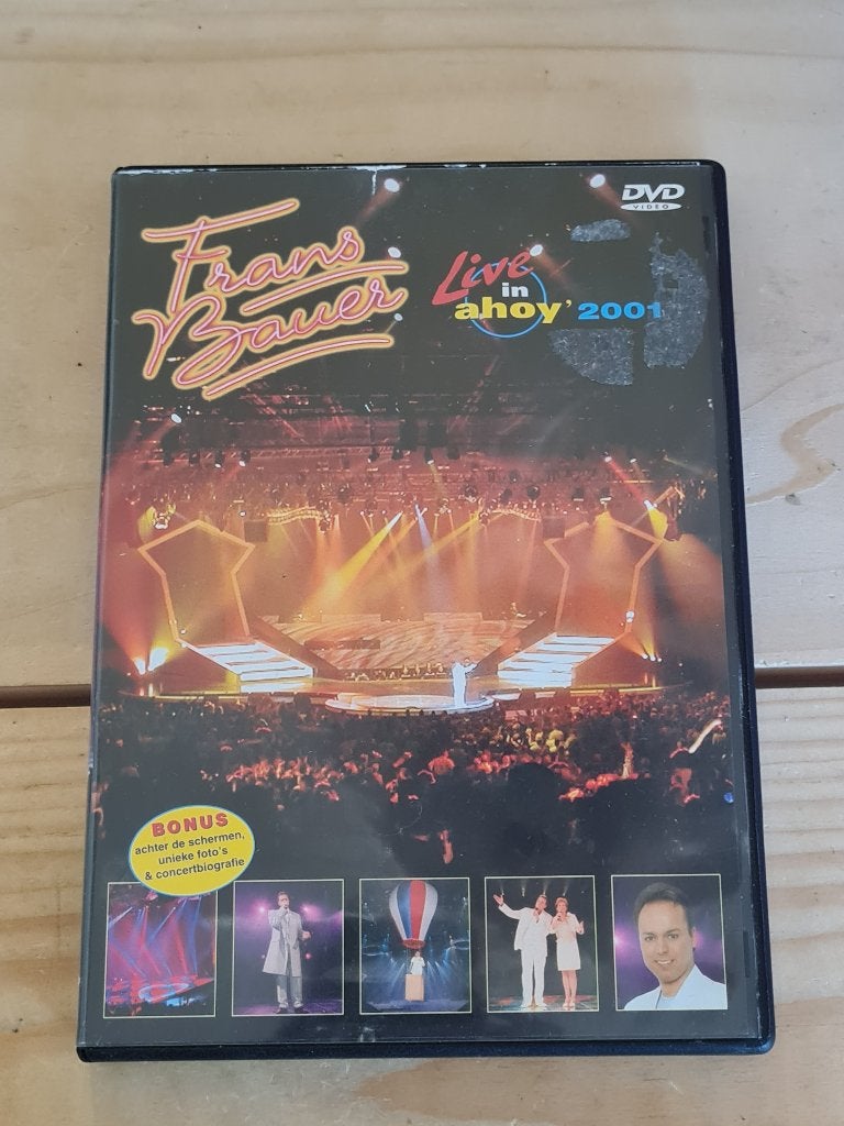 DVD Frans Bauer - Live in Ahoy 2001, Alle leeftijden, Nederlands, Zo goed als nieuw, Concert