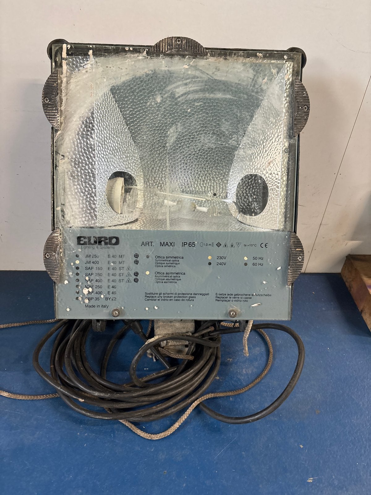GEPO ART. MAXI Bouwlamp / Werklamp - Professionele Schijnwer, Ophalen of Verzenden, Gebruikt, 500 watt of meer, Lamp met armatuur