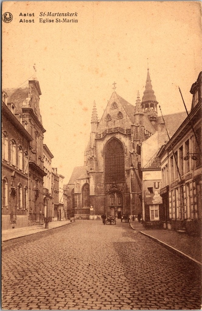 Aalst België - 7 oude postkaarten, Verzamelen, Ansichtkaarten | België, Verzenden, Voor 1920, Gelopen, Oost-Vlaanderen