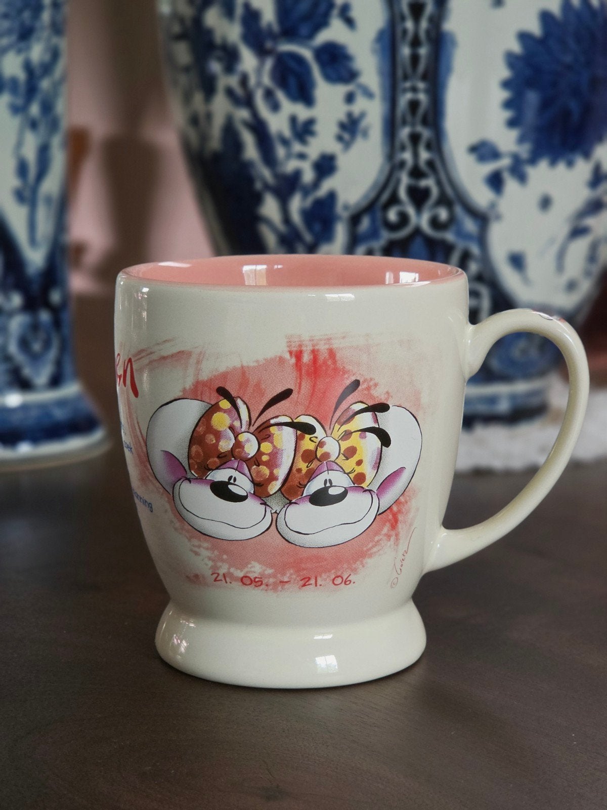 Vintage Diddl mok Tweelingen - Zo goed als nieuw, Verzamelen, Ophalen of Verzenden, Diddlina, Zo goed als nieuw, Servies