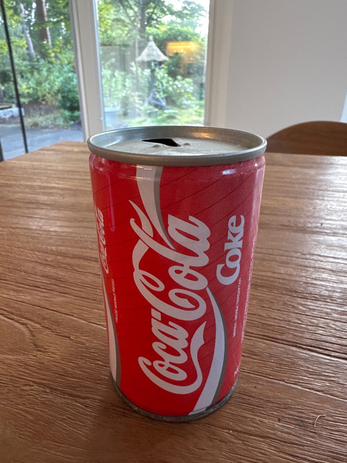 Vintage Coca-Cola blikje Garuda Indonesia 1987, Ophalen of Verzenden, Gebruikt