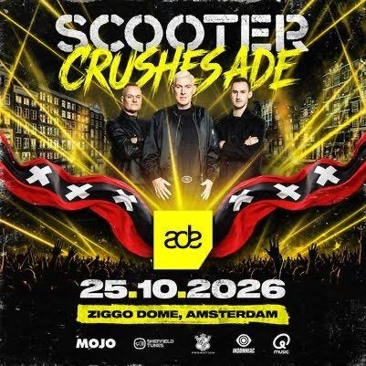 2 Tickets Scooter ADE - Ziggo 26 oktober, Twee personen, Oktober