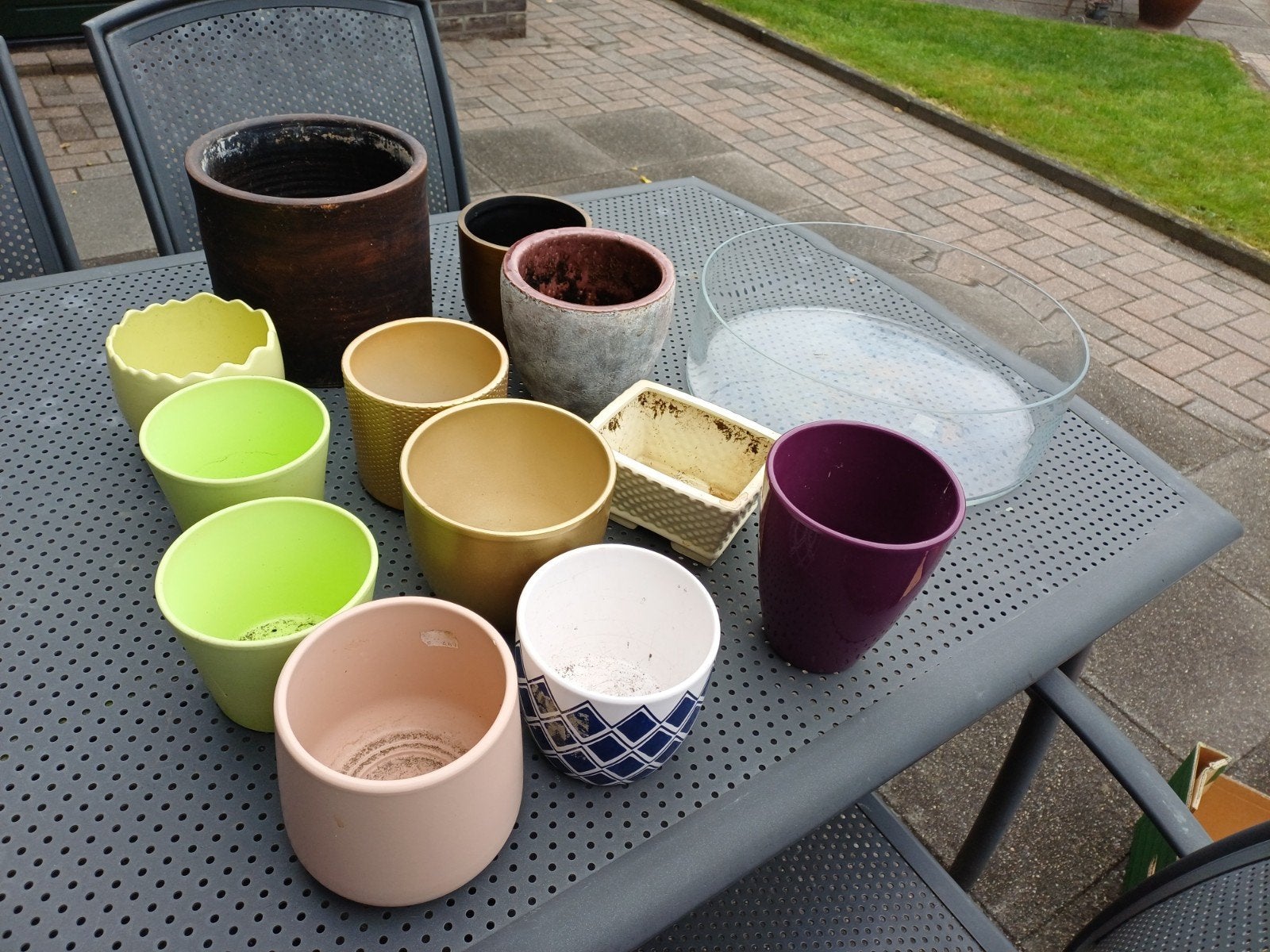 Gratis bloempotten, Ophalen, Rond, Aardewerk, Minder dan 40 cm
