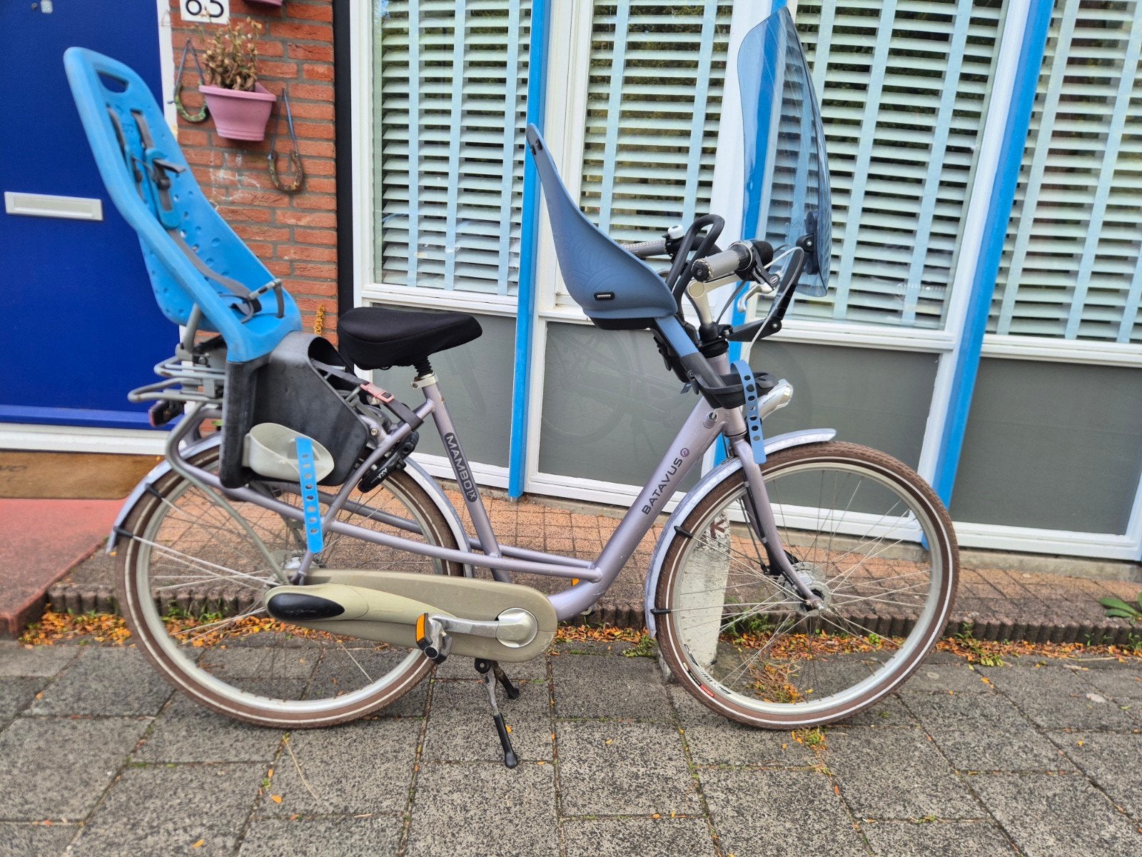 Batavus Mambo XL met kinderzitjes, Fietsen en Brommers, Fietsen | Dames | Damesfietsen, Ophalen, Gebruikt, Versnellingen, Batavus
