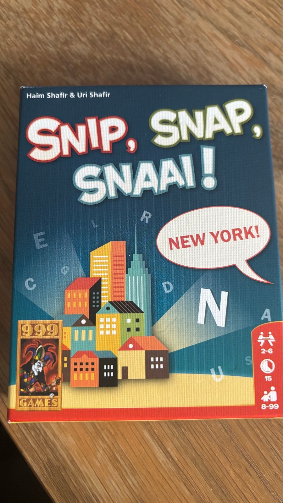 Snip, Snap, Snaai! New York! Kaartspel 999 Games, Hobby en Vrije tijd, Een of twee spelers, Ophalen of Verzenden, Zo goed als nieuw