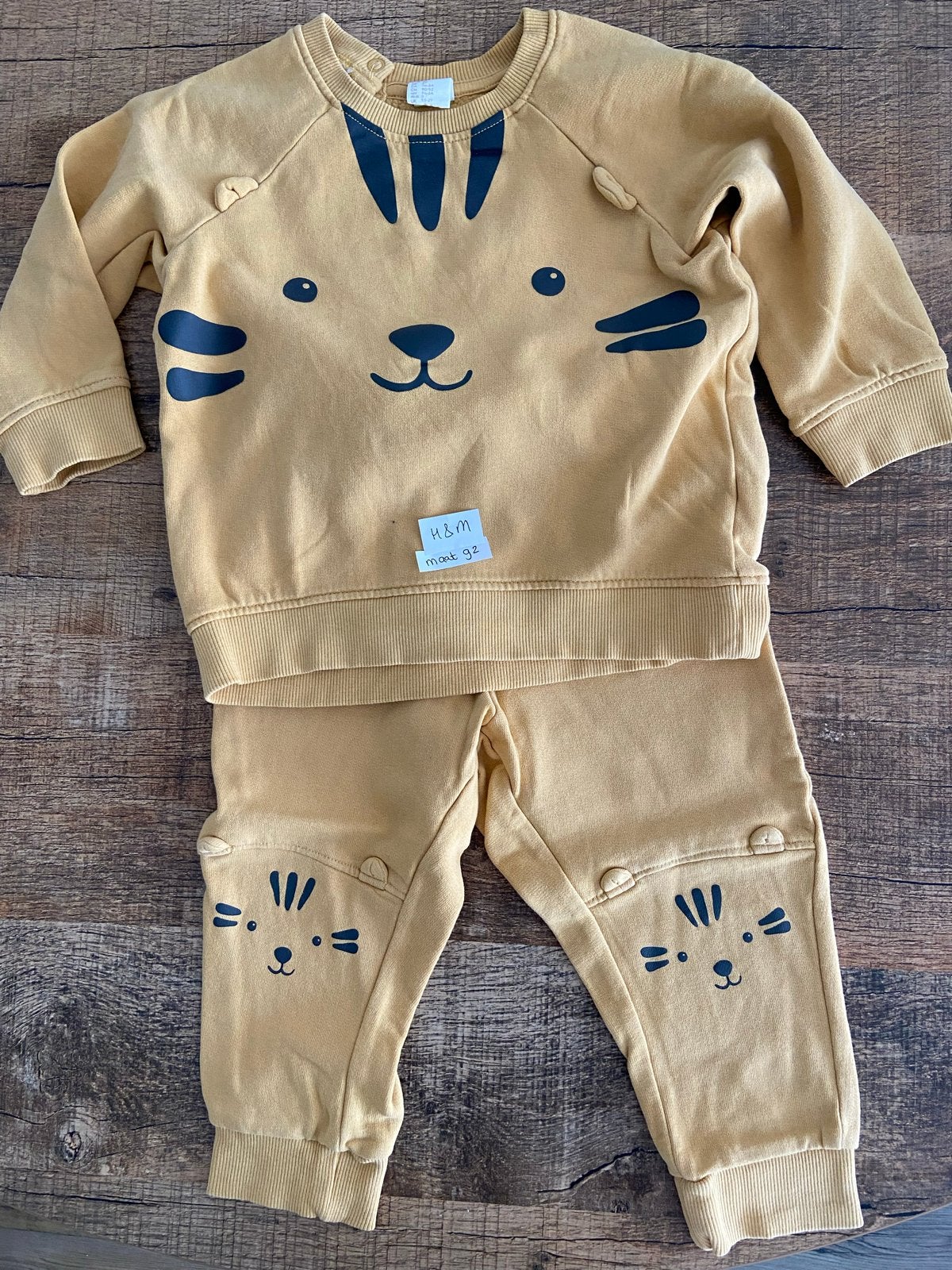 H&M Setje Maat 92 - Gele Trui en Broek, Kinderen en Baby's, Ophalen, Gebruikt, Jongen of Meisje, Setje