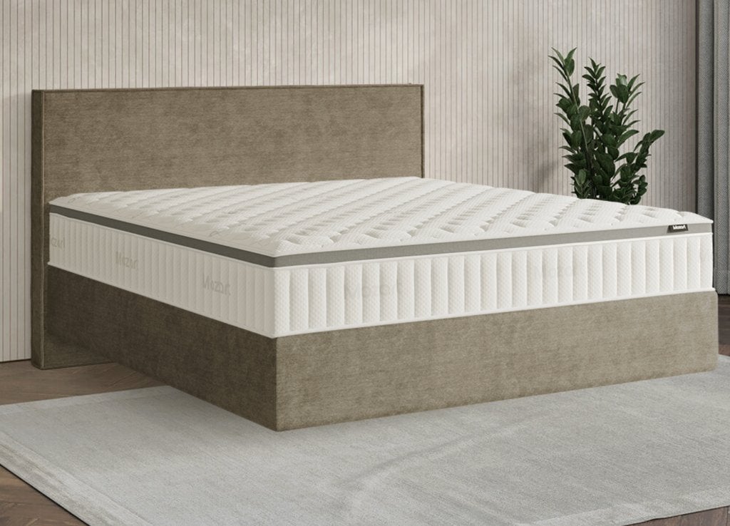 Boxspring Premium Duitse Fabrikant 200x200 cm – Z.G.A.N, Huis en Inrichting, Ophalen, Tweepersoons, Zo goed als nieuw, Overige maten