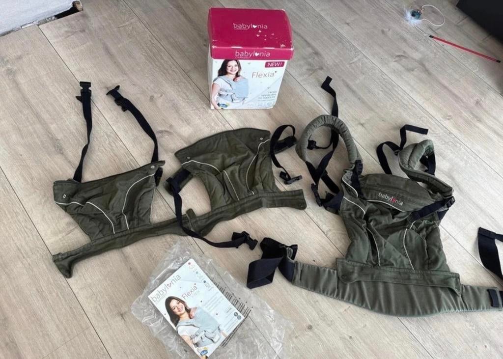Babylonia Flexia Draagzak - Ergonomisch en Comfortabel, Gebruikt, Buik, Rug of Zij, Draagzak, Ophalen