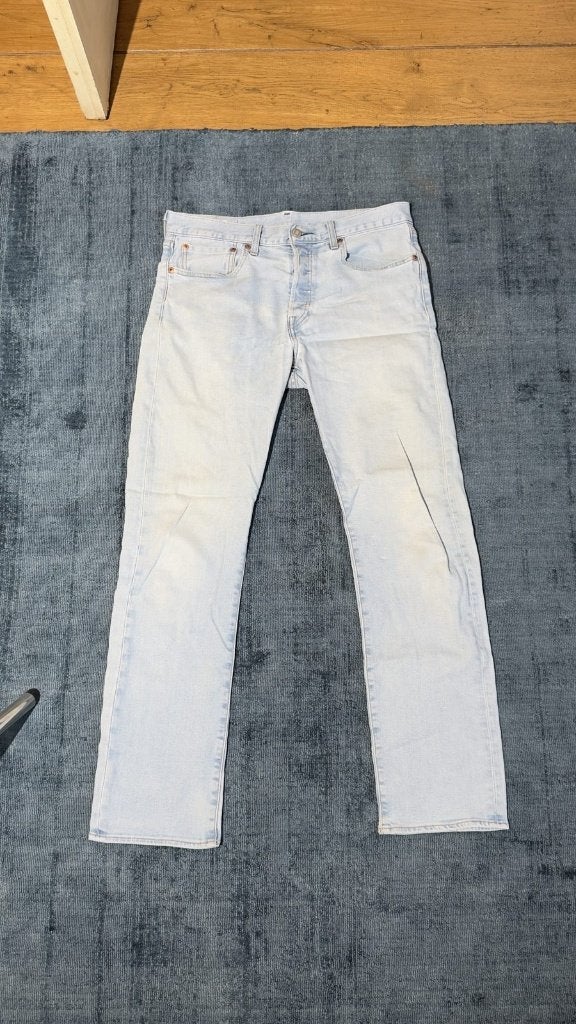 Levi's 501 jeans W31 L32 lichte wassing - heren, Ophalen, Gedragen, Blauw, W32 (confectie 46) of kleiner