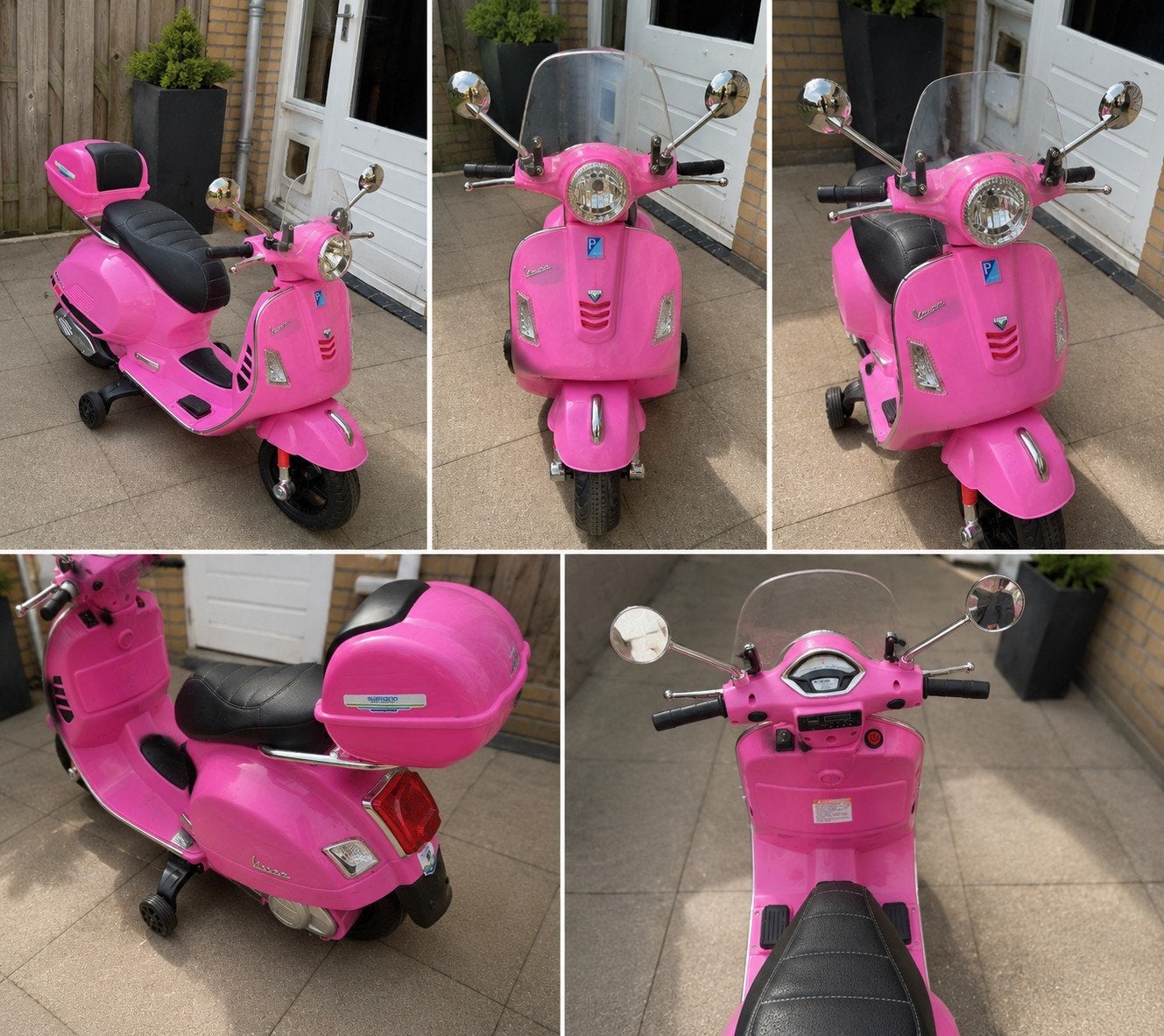 Vespa GT Full Option Elektrische Kinderscooter Roze, Ophalen of Verzenden, Zo goed als nieuw, Overige typen