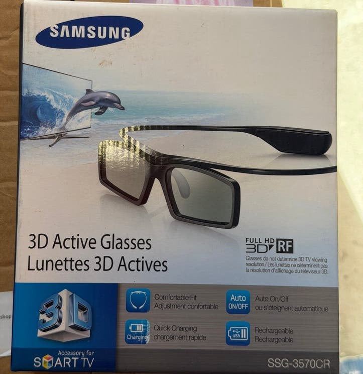 Samsung 3D Active Bril SSG-3570CR voor Smart TV, Ophalen of Verzenden, Nieuw