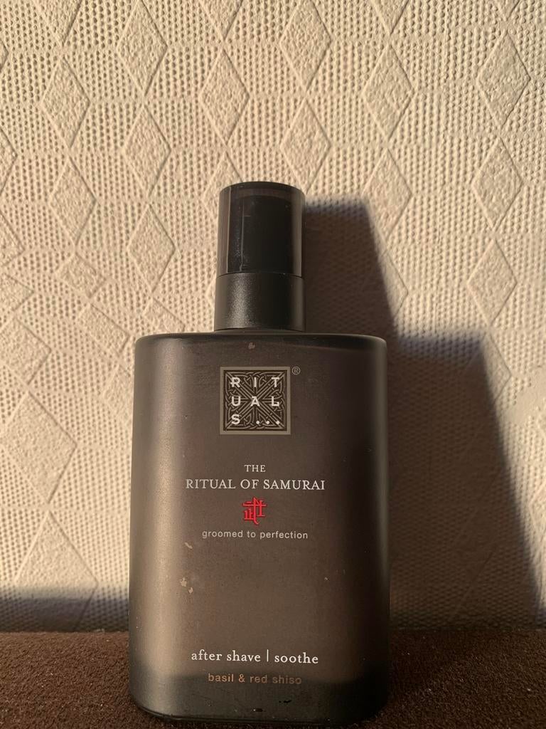 Rituals Samurai after shave 100ML Basil & red shiso, Ophalen of Verzenden, Nieuw, Gehele gezicht, Verzorging