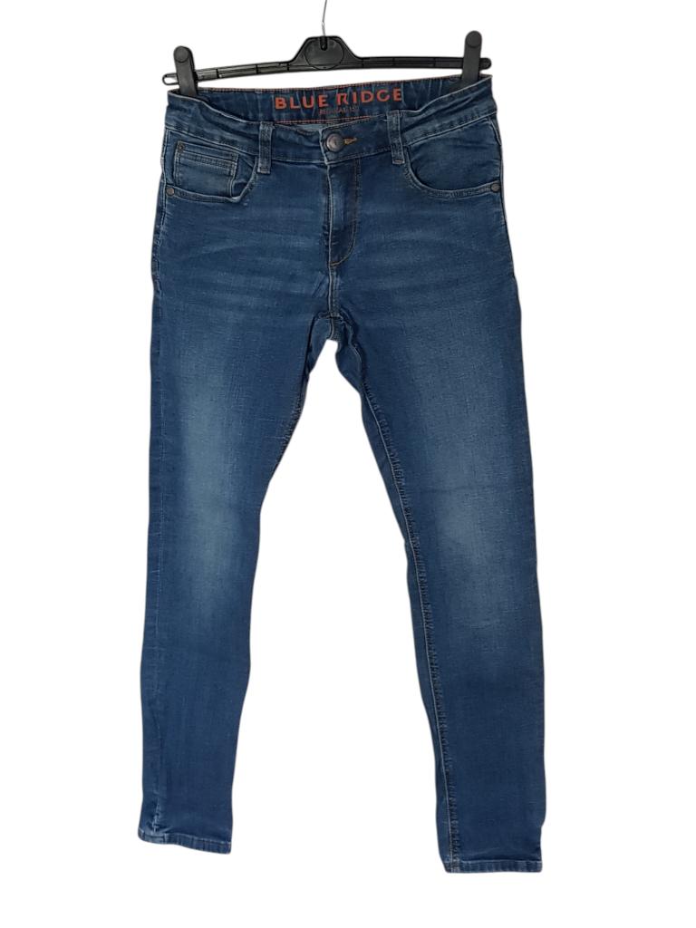 Mooie blauwe WE Blue Ridge regular fit stretch jeans mt 158., Broek, Verzenden, Zo goed als nieuw, Blue Ridge