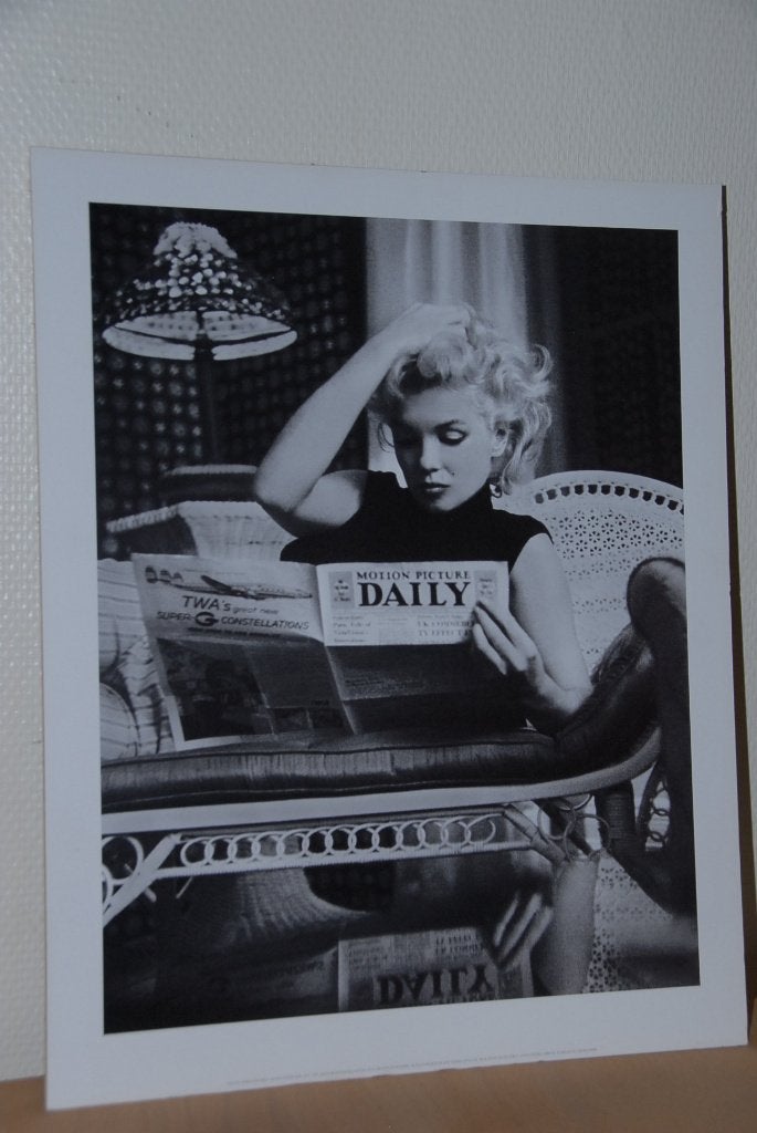 Marilyn Monroe foto poster, Ophalen, Minder dan 50 cm, Gebruikt, Foto of Poster